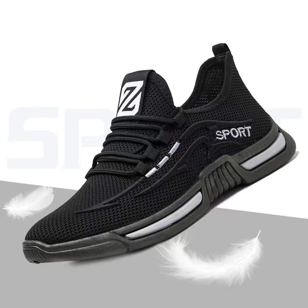 Men's Shoes 2023 Summer New Men's Sneaker round Head Breathable Running Shoes Soft Bottom Korean Fashion Men's Shoes Pumps