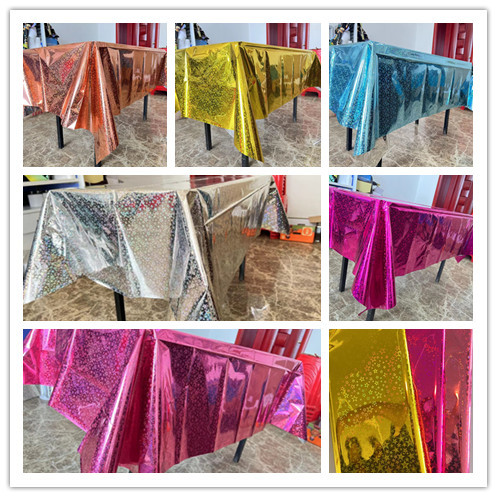 Laser XINGX Tablecloth Disposable Oil-Proof Dustproof Birthday Party Gathering Graduation Ceremony Scene Layout