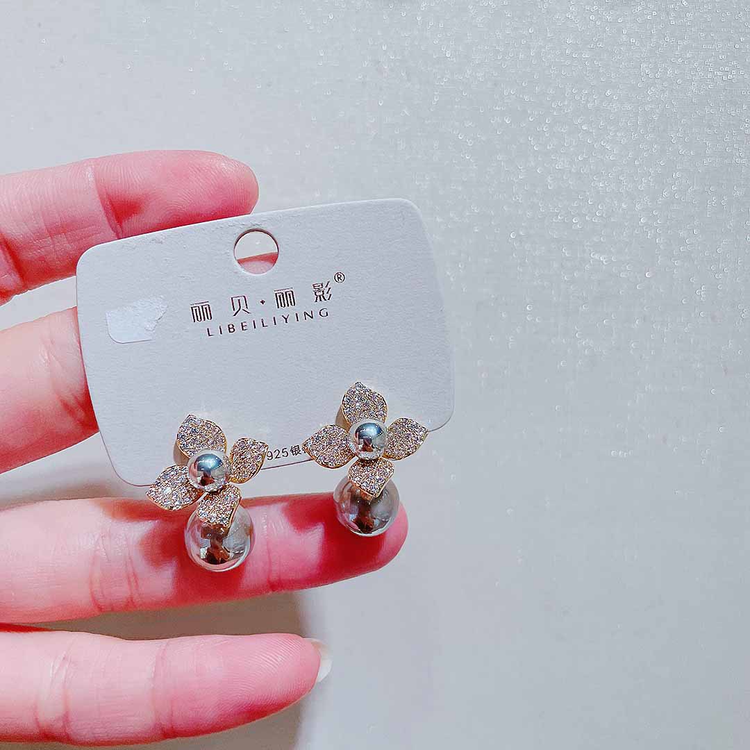 丽银饰品耳饰新款个性风潮耳环女时尚预售几何形耳钉长款6179k