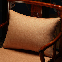 KF15新中式抱枕棉麻布艺靠枕沙发客厅靠背垫床头靠垫大号腰靠含芯