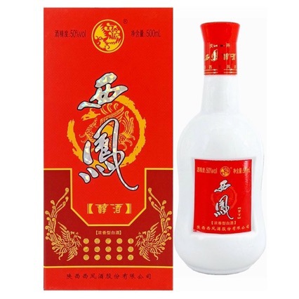 白酒批发 陕西西凤总厂西凤醇酒 50度浓香型白酒 纯粮酒 整箱6瓶