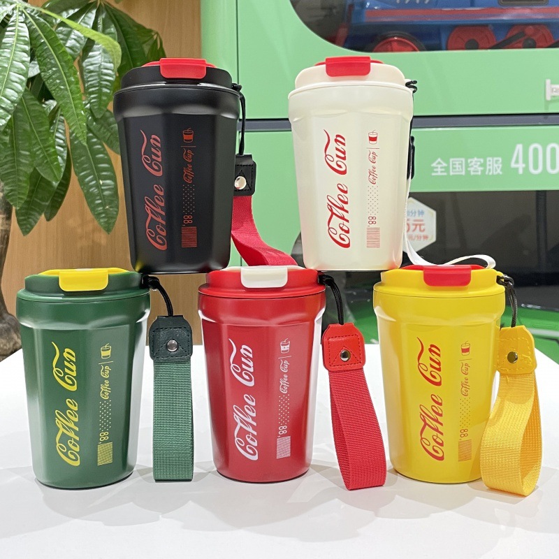 good-looking cola thermos cup coffee cup car convenient tumbler diamond coffee cup cross-border gift handheld cup