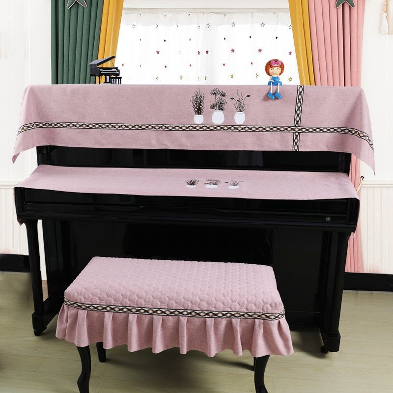 钢琴套琴罩半罩田园美式雅马哈星海盖巾布艺印花韩国钢琴罩子