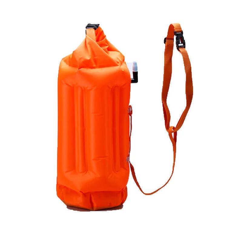 跟屁球游泳救生浮标 储物包 双气囊游泳装备加厚双层