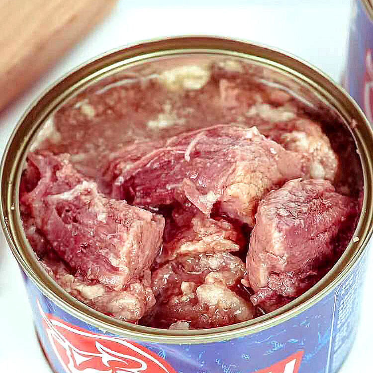 俄罗斯风味牛肉罐头五香牛肉开罐即食400克