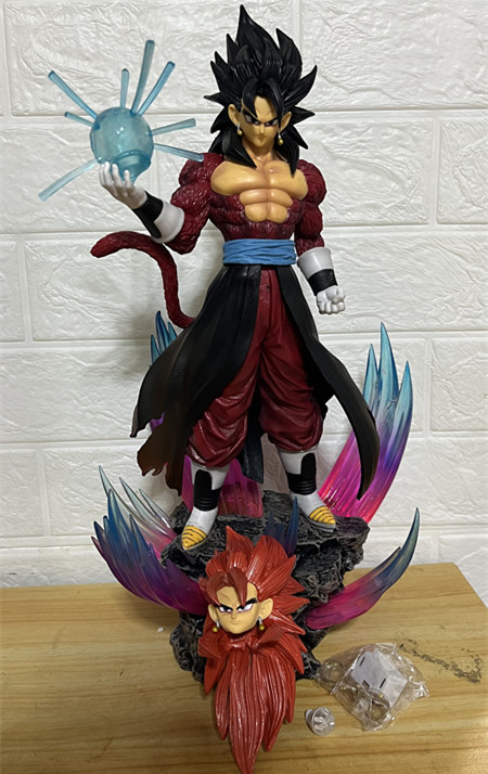 七龙珠超四贝吉特手办 动漫周边模型摆件雕像人偶 可发光 双头雕