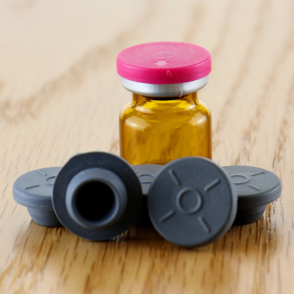 现货供应20mm玻璃卡口西林瓶丁基塞原液瓶瓶塞胶内塞