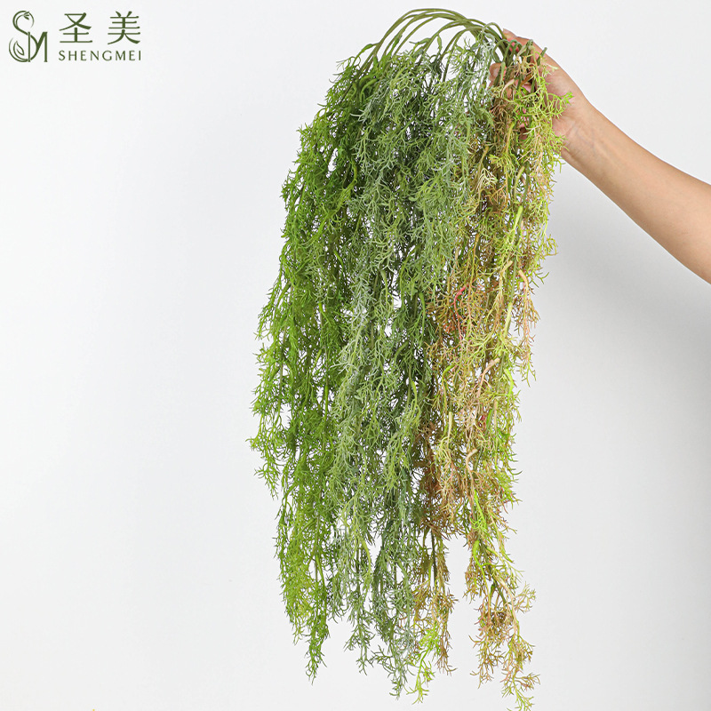 仿真藤条空气凤梨垂吊老人须造景绿植花卉壁挂软胶松针场景布置