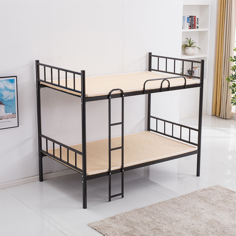 5上下铺学生成人员工宿舍钢木床铁艺家装建材卧室家具简约