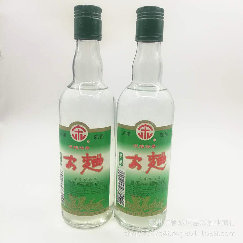 42°鹿邑县新一代精品大曲光瓶白酒450ml*12瓶宋河镇大曲白酒
