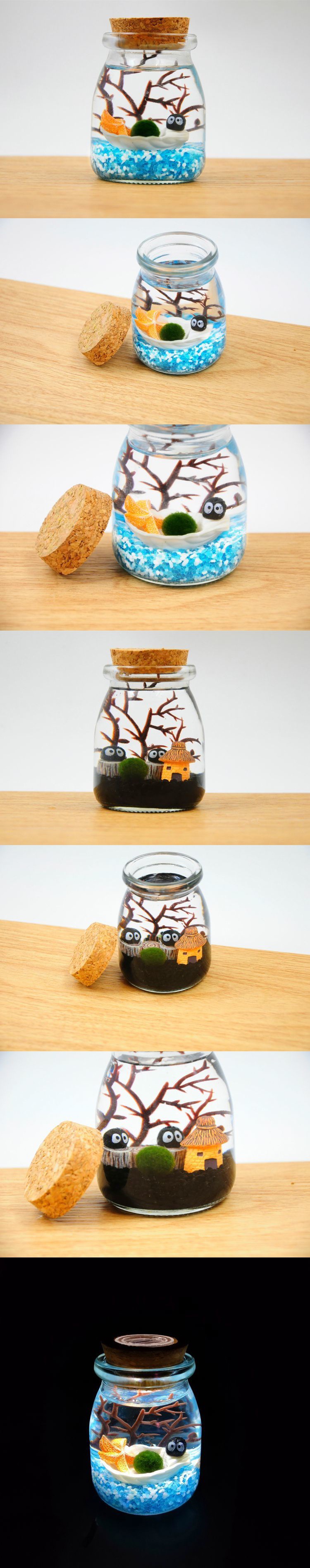 海藻球微景观生态瓶苔藓水培球藻创意迷你植物室内盆栽绿植