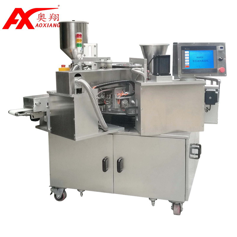 非标定制蛋卷机全自动凤凰卷机奥翔凤凰卷机械商用自动蛋卷机器