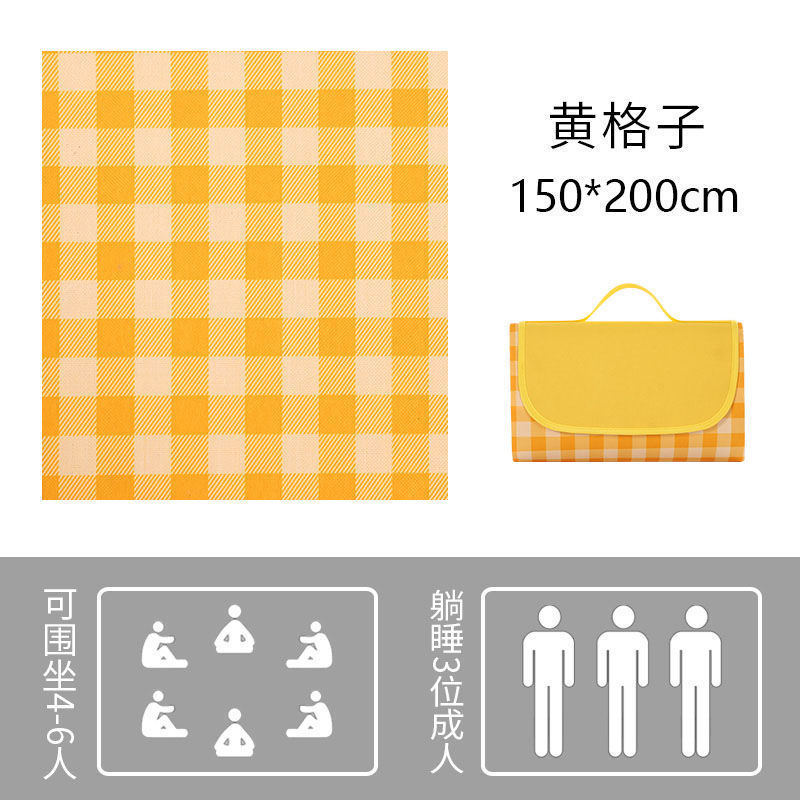 Popular Picnic Mat Summer Cushion Moisture Proof Pad Outdoor Oxford Cloth Waterproof Mat Outing Thickened Ins Picnic Blanket