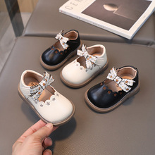 一件代发2024春夏女童婴儿鞋花朵方口鞋女宝宝学步鞋软底单鞋外贸