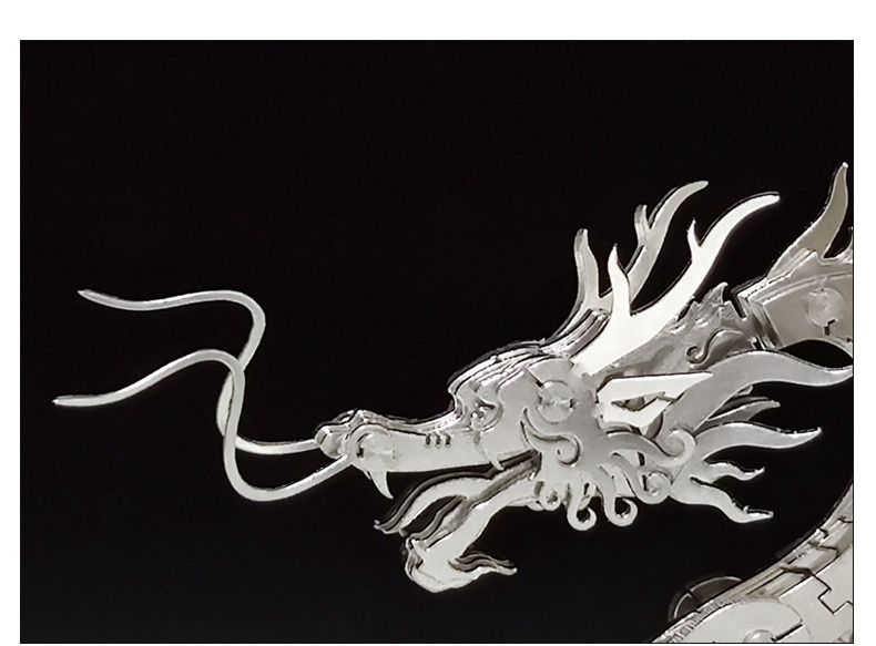 钢魔兽生肖龙中国龙厂家直供模型机械组装手工不锈钢拼装拼图玩具