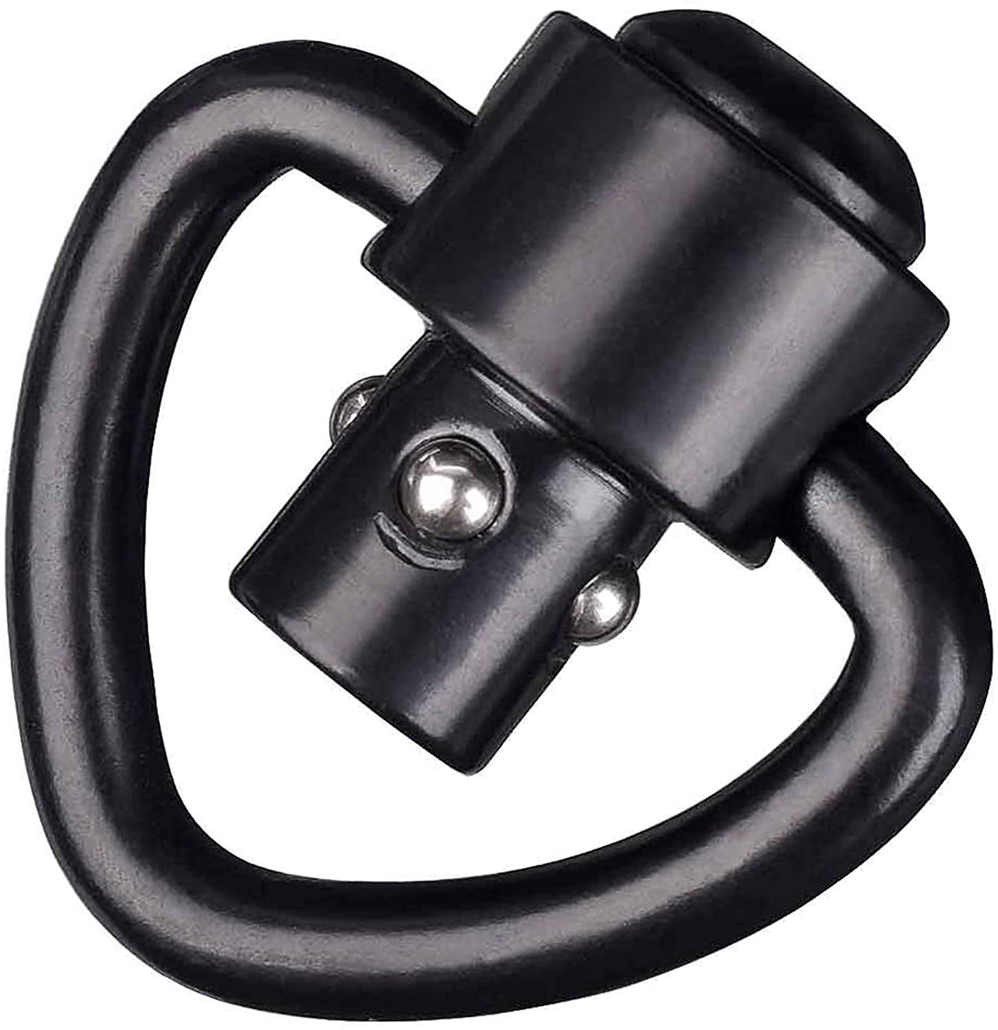 1寸钢制桃心型qd背带扣 可旋转qd快拆背带吊环金属扣环 现货 跨境