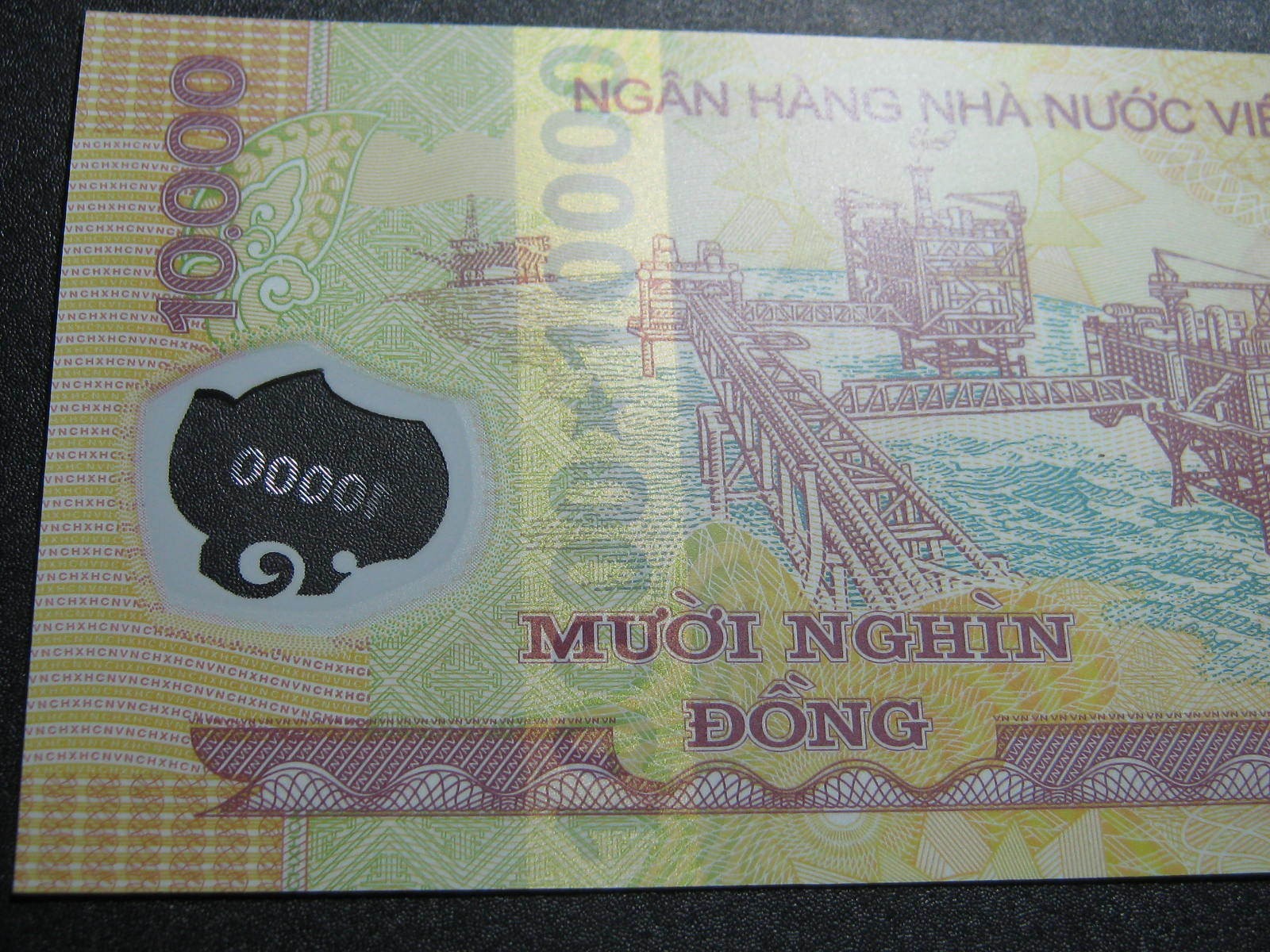 越南10000盾1万塑料钞 外国钱币纸币 亚洲 大面值 真币 越南旅游