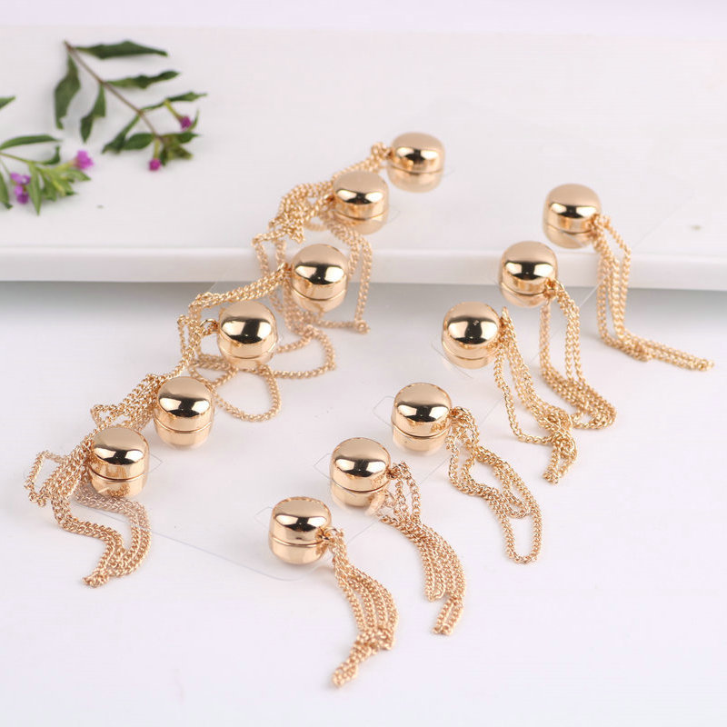 Fixing Buckle Anti-Unwanted-Exposure Buckle Creative Chain Brooch Ornament 2023 Magnetic Buckle Girls Multi-Style Strong Magnetic Brooch