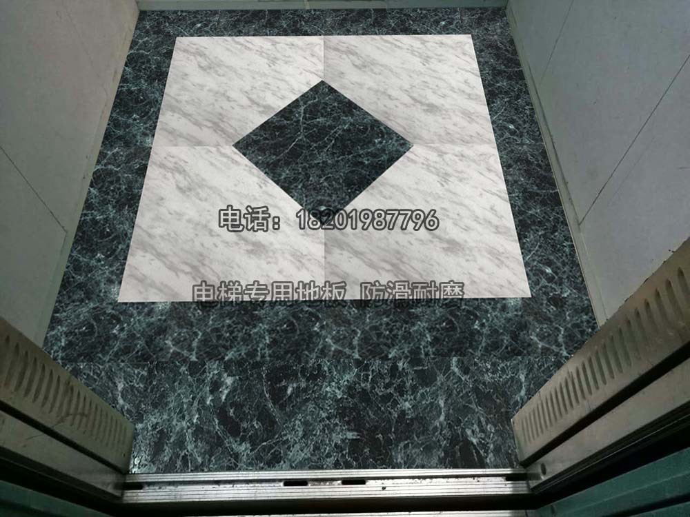 电梯轿厢专用地板 pvc大理石塑胶地板小区客梯货梯观光梯片材拼接