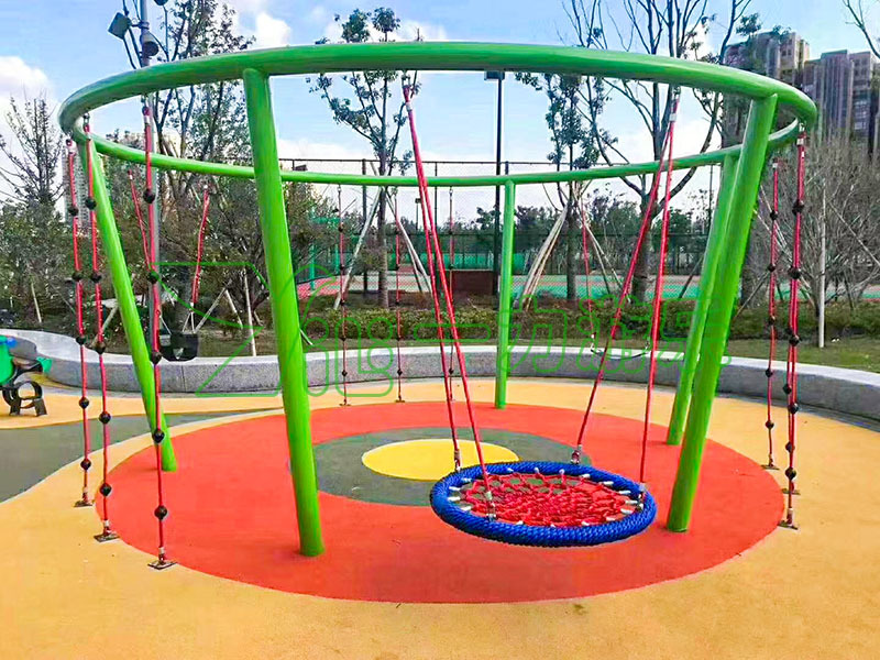 儿童户外发光吊环球椅秋千宝宝室内网红绳网盘旋转布袋实木荡秋千