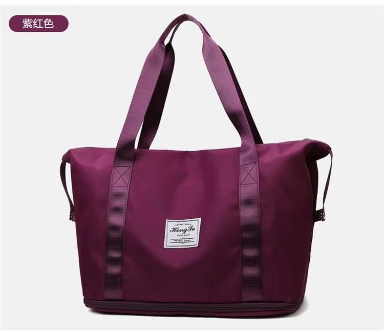Spot Large Capacity Travel Bag Folding Travel Bag Telescopic Extended Luggage Bag Maternity Package Handheld Lightweight Gym Bag