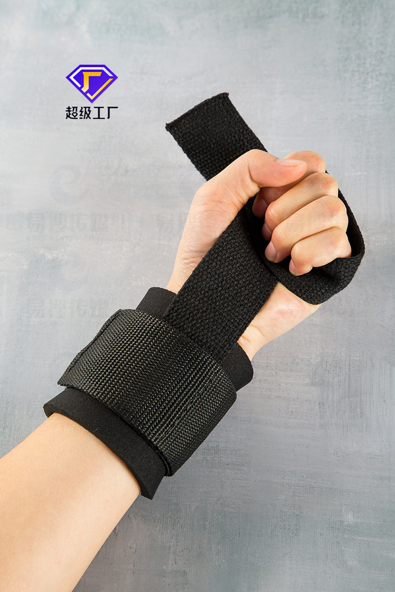 举重硬拉深蹲拉力带护腕带手腕带助力带厂家批发跨境运动健身护具