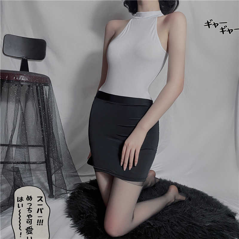 厂家直销新款情趣内衣死库水泳衣装开档高叉连体衣套装泳衣ol秘书