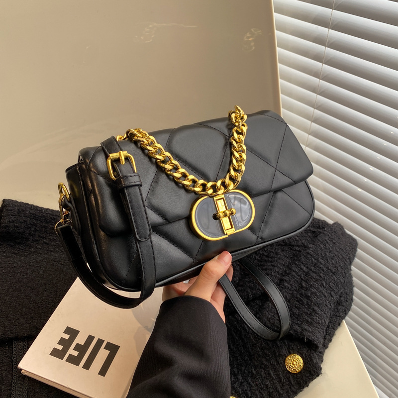 This Year's Popular Small Bag Women's Autumn and Winter 2022 New Fashion Special-Interest Messenger Bag Women's Internet Celebrity Chain Small Square Bag