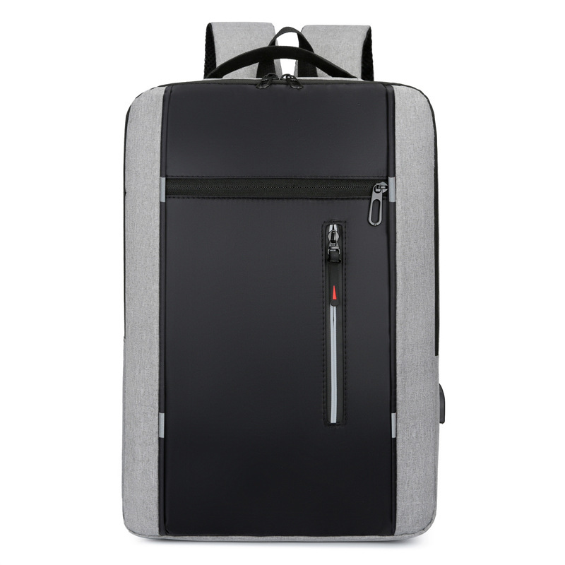 Cross-Border New Arrival Backpack Simple USB Charging Business Computer Bag Men's Multi-Functional Student Large Capacity Schoolbag