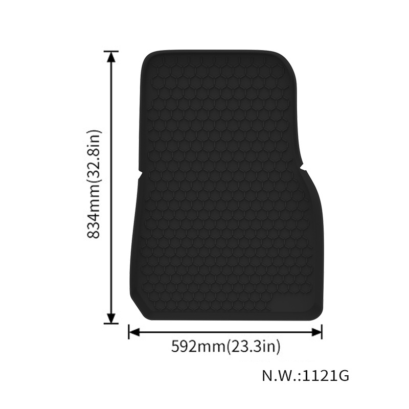 Applicable to Tesla Modely Tram Car Foot Mat Front Trunk Mat Modely Silicone Modification Accessories Wholesale