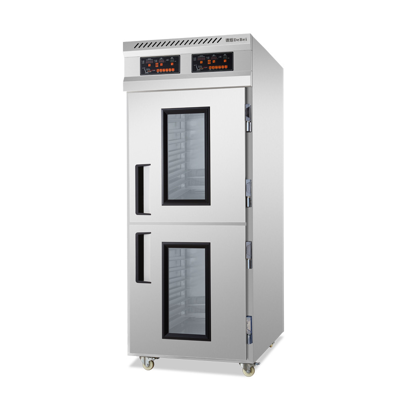 上下双门双系统冷藏醒发箱 36盘面团发酵箱