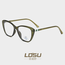 跨境TR90眼镜框猫眼平光镜圆框防蓝光眼镜框镜片弹簧眼镜框81274