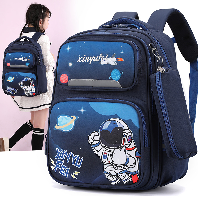 1-2年级小学生书包新款大容量护脊儿童背包卡通可爱男女孩双肩包