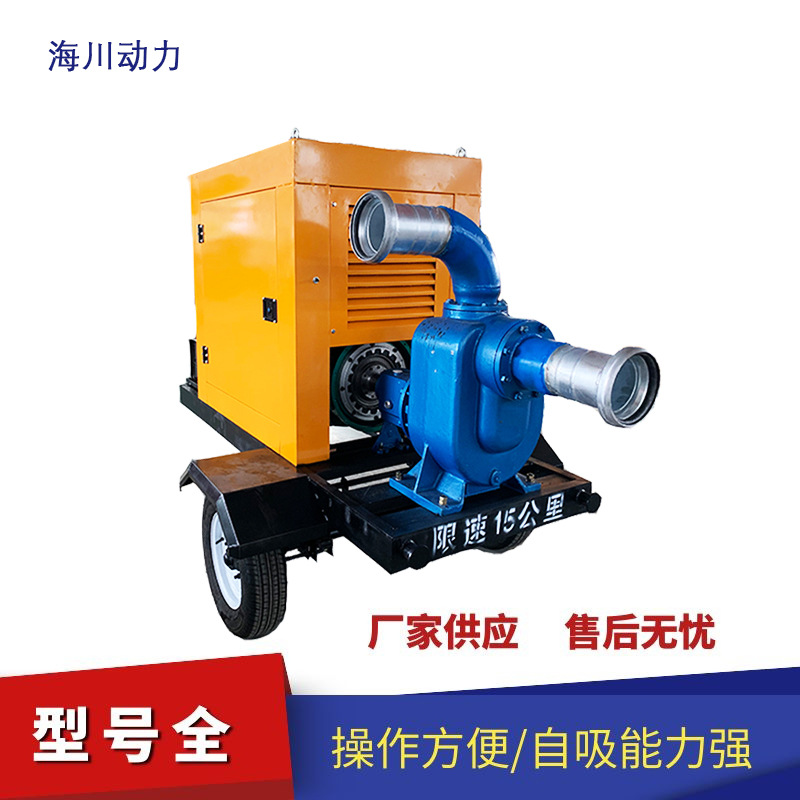 大型移动防汛泵车柴油机抽水泵机组自吸式市政应急大型排水泵车