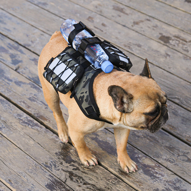 2022 New Pet Dog Dog Backpack Walking Dog Self-Back Snacks Dog Food Small Backpack Small and Medium Dogs