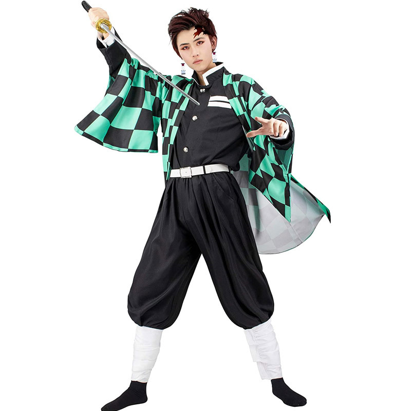 万圣节鬼灭之刃灶门炭治郎弥豆子我妻善逸富冈义勇蝴蝶忍cosplay