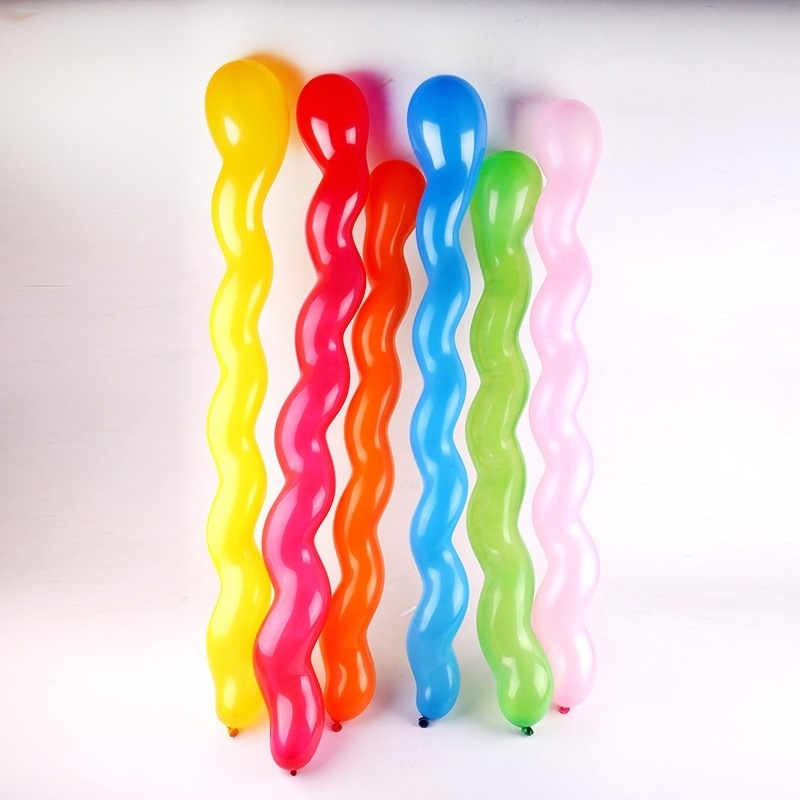 Thickened Twist Screw Spiral Balloon Bar KTV Party Supplies Long Shaped Toy Balloon Large Dragon Ball