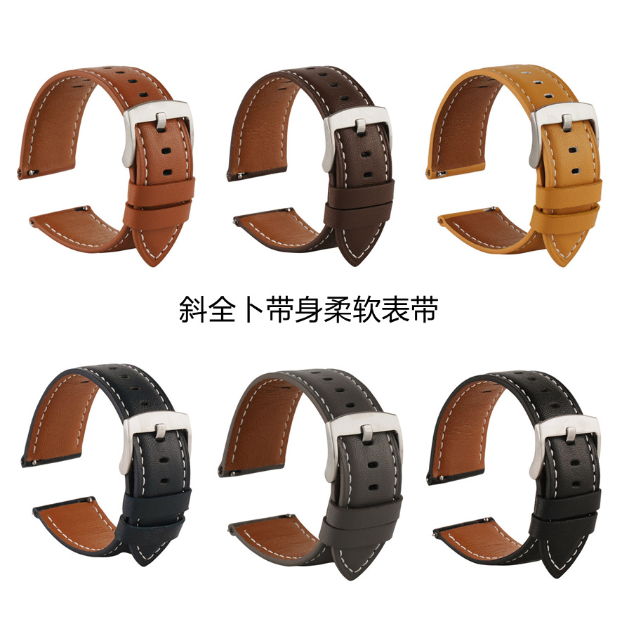 现货6色适用于华为huawei watch 3 pro new 智能手表皮表带22 20