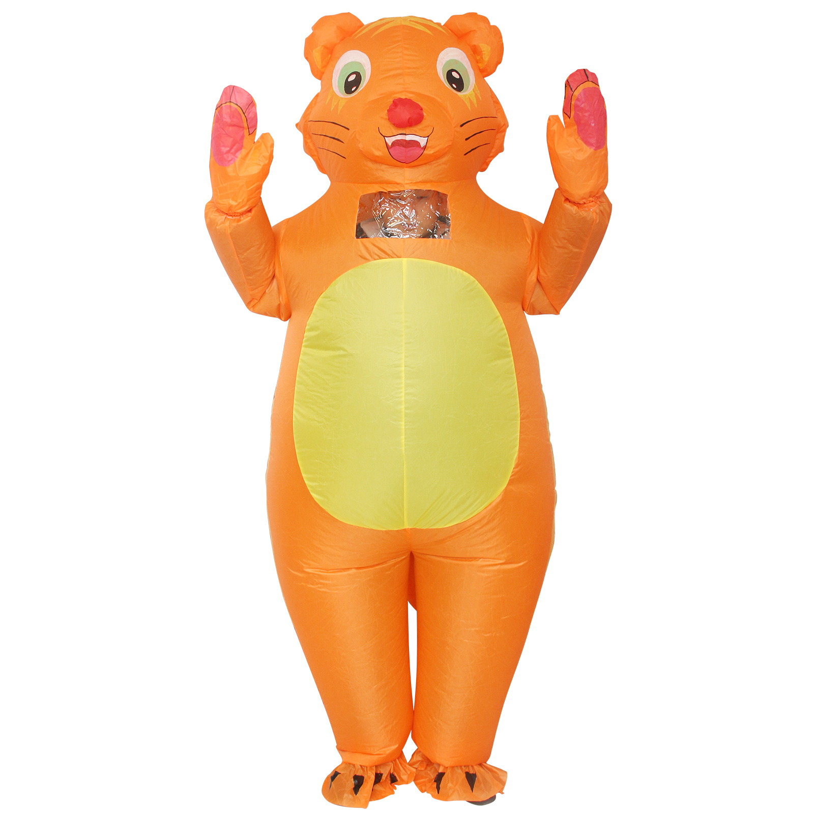 万圣节派对搞笑搞怪老虎充气服服装 批发cosplay卡通老虎充气服装