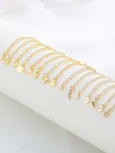 珍珠链diy14K包金尾挂饰链延长串珠子包装手链项链品材料穿引线