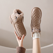 出口品牌雪地靴女冬2022冬季新款韩版时尚厚底女鞋加绒加厚女靴