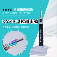 现货供应KVVP22控制电缆 铜芯聚氯乙烯绝缘屏蔽钢带铠装控制电缆