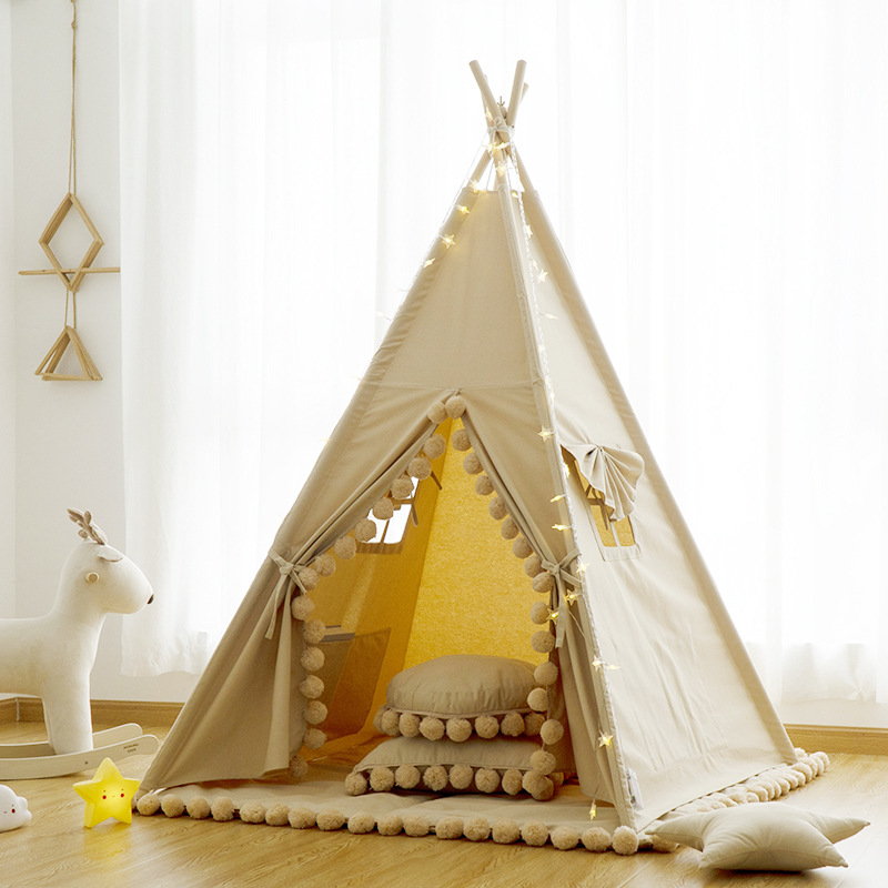 Small Tree Bud Children Teepee Tent Toy House for Babies Little Girl Princess Room Indoor Game House Children's Tent