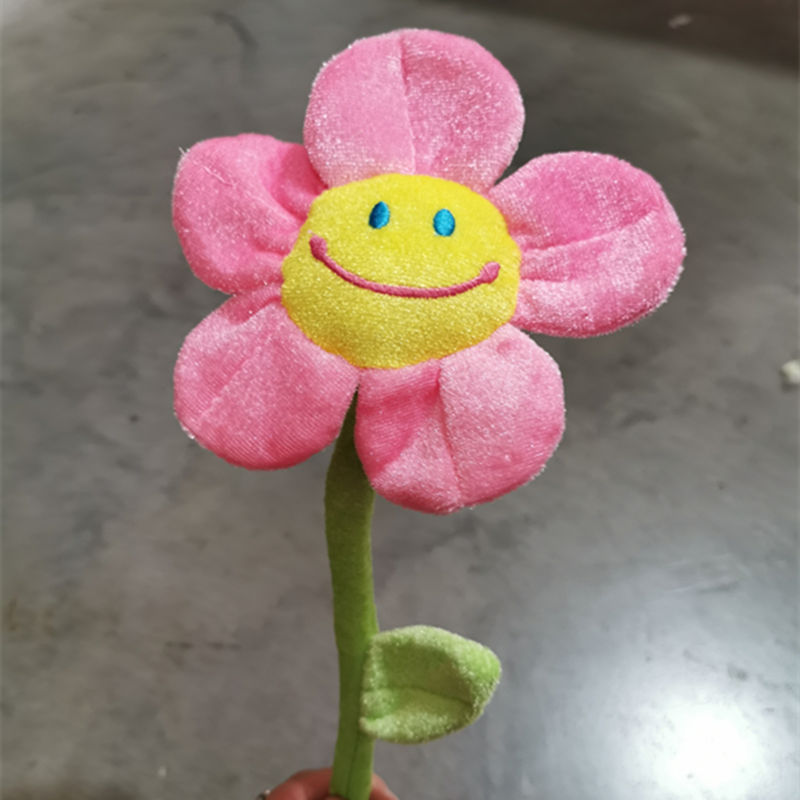 卡通笑脸太阳花花朵玩偶向日葵儿童毛绒玩具婚庆活动礼品批发