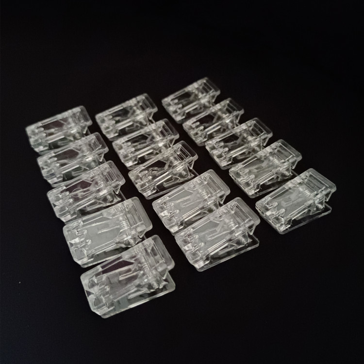 塑料工作证白色透明胸卡证件厂牌夹员工 胸牌小夹子亚克力夹子