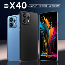 跨境新款X40 4G网络 3+64G 7.2寸大屏一体机安卓外贸低价智能手机