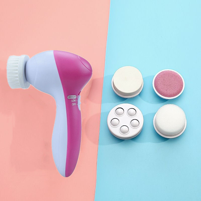 Five-in-One Cleansing Instrument Multifunctional Facial Cleansing Instrument Facial Cleansing Instrument Electric Facial Massager Beauty Instrument Pore Cleaner