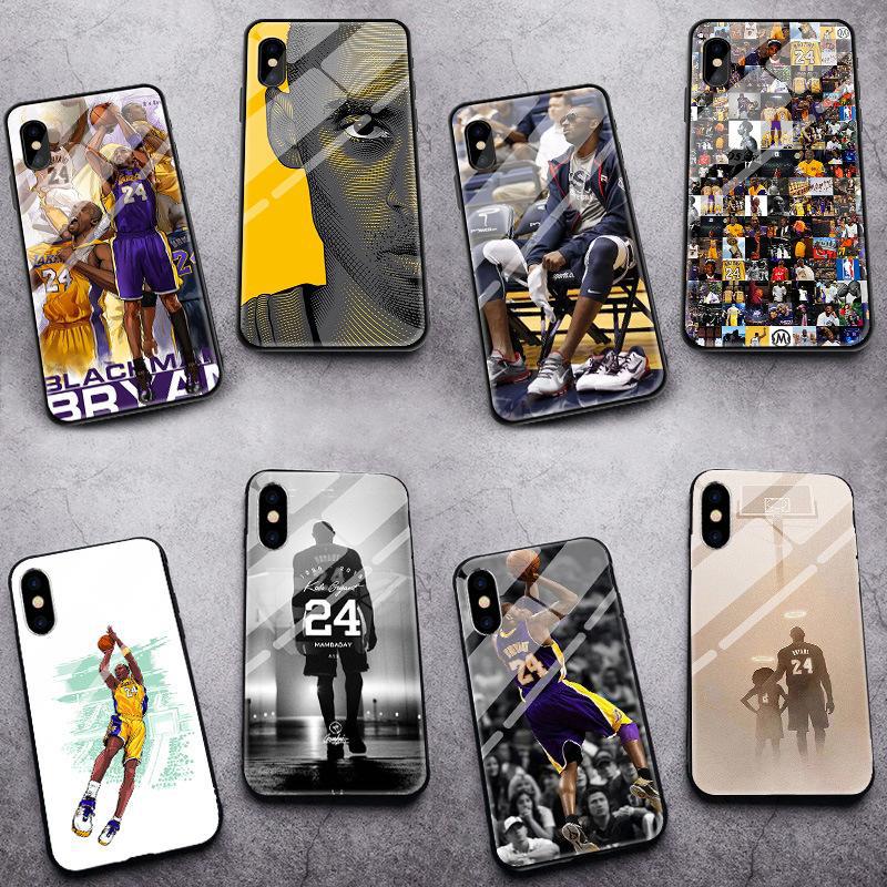 科比手机壳适用苹果15玻璃华为p40pro小米11硅胶iPhonex潮流防摔