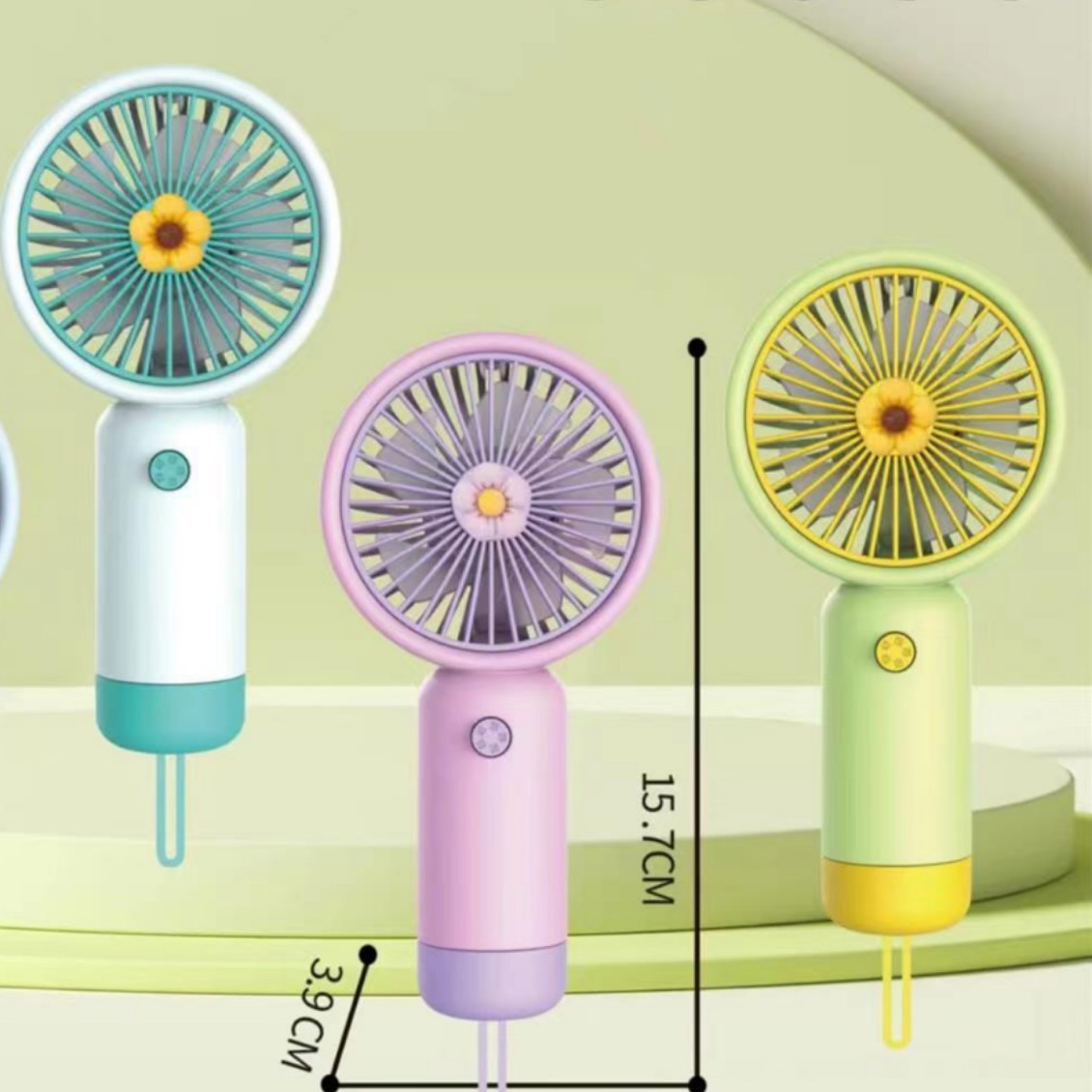 新款夏季usb充电风扇手持迷你学生创意小礼品简约清新桌面电风扇