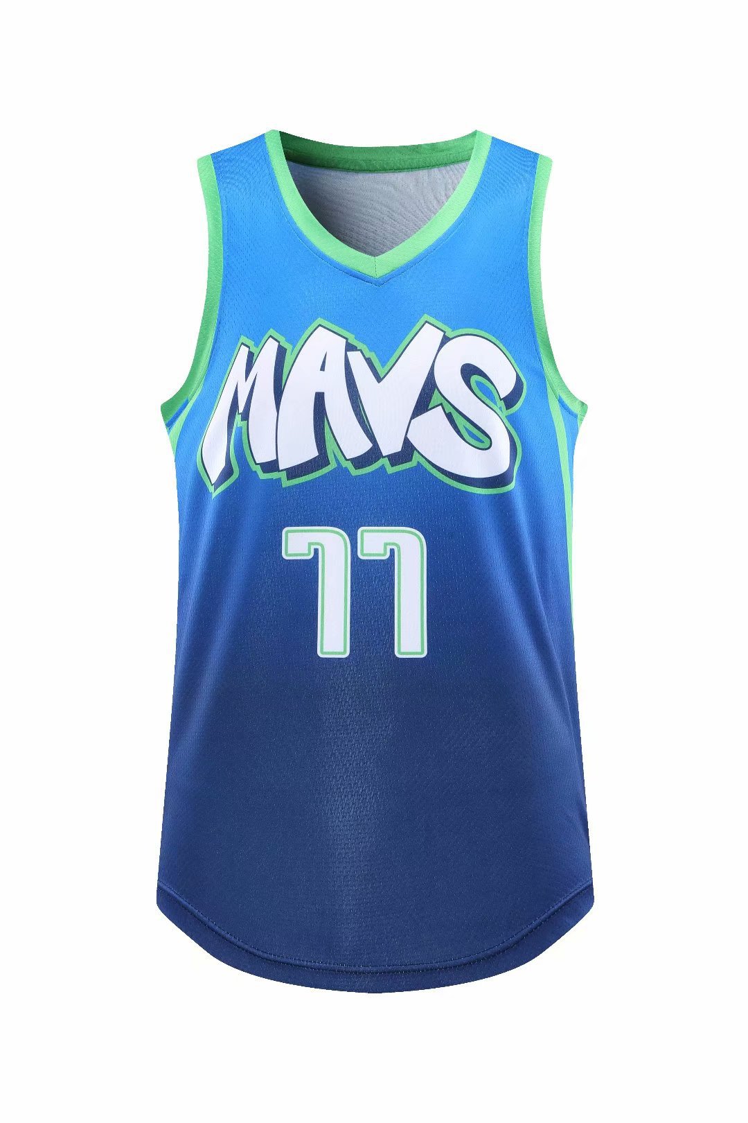 篮球服套装男小牛队城市版球衣独行侠东契奇77比赛运动篮球衣定制